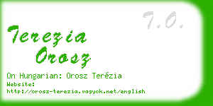 terezia orosz business card